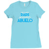 Only The Best Dads Get Promoted To Abuelo Ladies Fitted T-Shirt