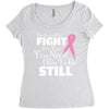 the lord will fight for you, you need only to be still Women's Triblend Scoop T-shirt