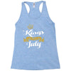 kings are born in july Racerback Tank