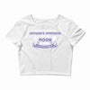 I Love Someone with Hodgkin's Cancer to The Moon and Back to Infinity Crop Top