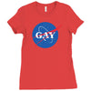 Nasa Gay Pride Ladies Fitted T-Shirt