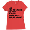 no. you're wrong Ladies Fitted T-Shirt