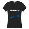 Drake Scorpion Blue Women's V-Neck T-Shirt