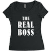The Boss - The Real Boss Women's Triblend Scoop T-shirt