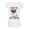 trust me i'm a dogtor Maternity Scoop Neck T-shirt