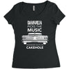 driver picks the music passenger shuts his cakehole Women's Triblend Scoop T-shirt