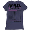 April Girl Facts Aries Ladies Fitted T-Shirt
