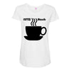 coffee snob Maternity Scoop Neck T-shirt