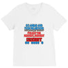 push me around granny V-Neck Tee