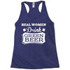 real women drink green beer Racerback Tank
