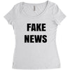 fake news Women's Triblend Scoop T-shirt