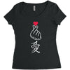 Japanese Love Women's Triblend Scoop T-shirt