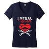 i steal heart valentin day Women's V-Neck T-Shirt