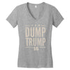 dump trump Women's V-Neck T-Shirt