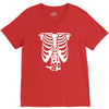 beer belly xray skeleton funny V-Neck Tee