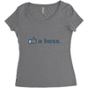 like a boss Women's Triblend Scoop T-shirt