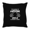 Awesome Uncle Looks Like Throw Pillow