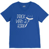 prick with a fork V-Neck Tee