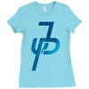 jake paul blue Ladies Fitted T-Shirt