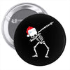 skeleton dabbing christmas Pin-back button