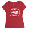 hecho en tejas Women's Triblend Scoop T-shirt