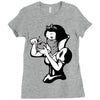 snow white Ladies Fitted T-Shirt