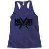 never surrender 2 Racerback Tank