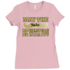 funny black mustache may the stache be with you Ladies Fitted T-Shirt