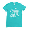 it's christmas and we're all in misery Ladies Fitted T-Shirt