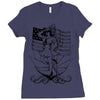 navy  girl Ladies Fitted T-Shirt