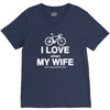 i love when my wife lets me buy another bike V-Neck Tee