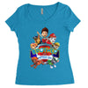 paw patrol birthday boy  brother Women's Triblend Scoop T-shirt