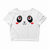 panda face Crop Top