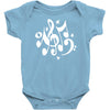 music notes#4 rock design graphic band Baby Onesie