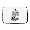 You Cant Scare Me I am Biker Pop Pop Laptop sleeve