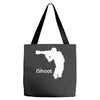 ishoot   camera photographer trained shooting funny gun photo gift tee Tote Bags