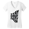 stay hungry stay foolish Women's V-Neck T-Shirt