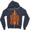 resting witch face Zipper Hoodie