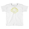smiley dj techno,club,dance,music,rave retro Toddler T-shirt