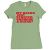 beard jus started Ladies Fitted T-Shirt