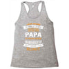 Super Cool Papa Of A Freaking Awesome Granddaughter Racerback Tank