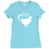 chiken butt Ladies Fitted T-Shirt
