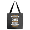 Super Cool Dad Of A Freaking Awesome Nurse Tote Bags