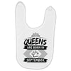Queens Are Born In September Baby Bibs