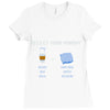 select your monday Ladies Fitted T-Shirt