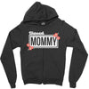 blessed mommy with flower white color Zipper Hoodie