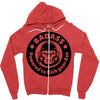 badass bad angry primate 2 Zipper Hoodie
