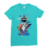 who loves golden retriever. Ladies Fitted T-Shirt