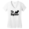 the dogfather west highland Women's V-Neck T-Shirt