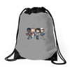 strange bffs Drawstring Bags